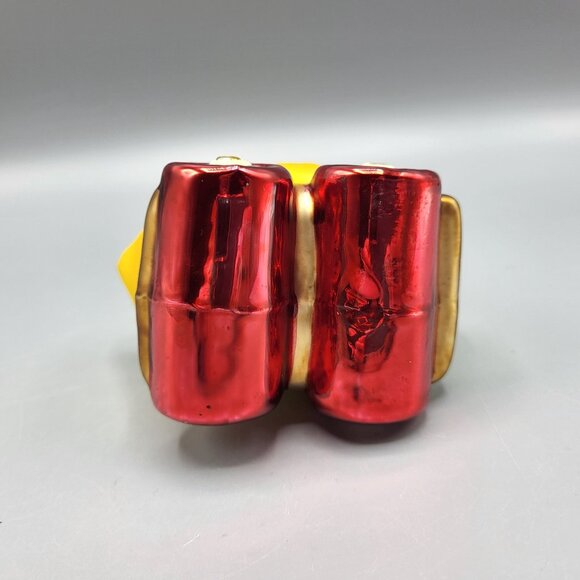 Holiday Duck Pull Toy Glass Ornament Christmas Tree Home Decor - Picture 9 of 15